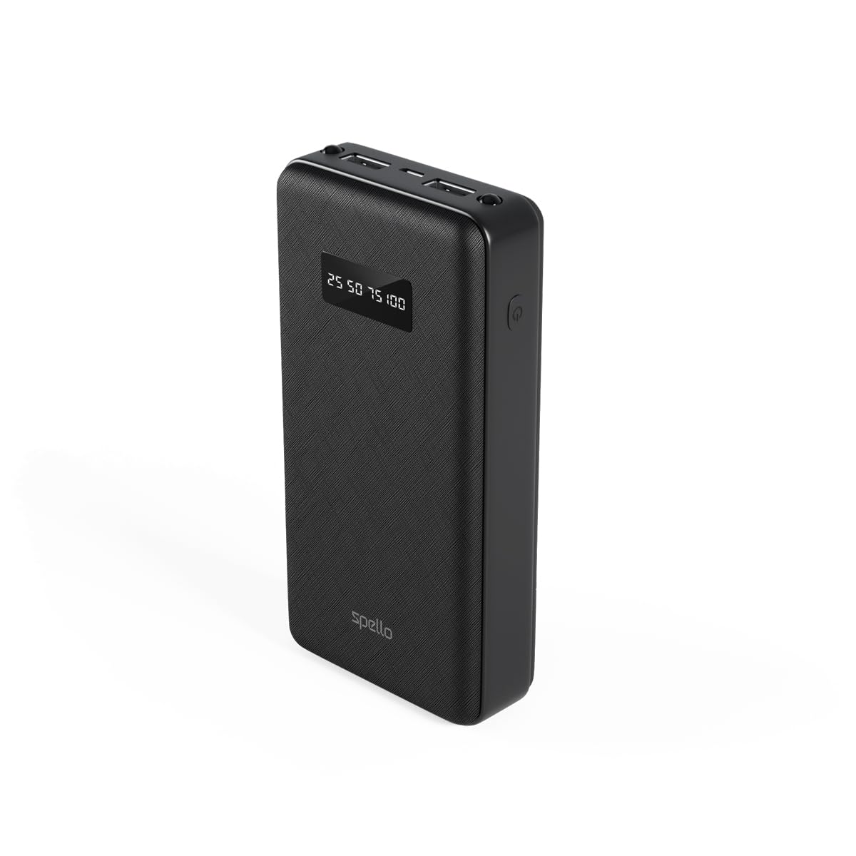 Spello Black Power Bank, Multifunctional Power Bank 15 000mAh, LED Display, For