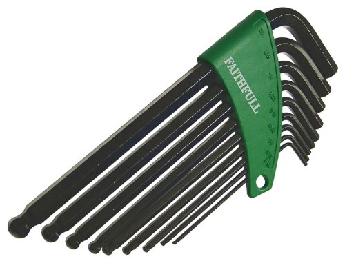 Image of Faithfull Hex Key Set (9) A/F Long Arm Ballend