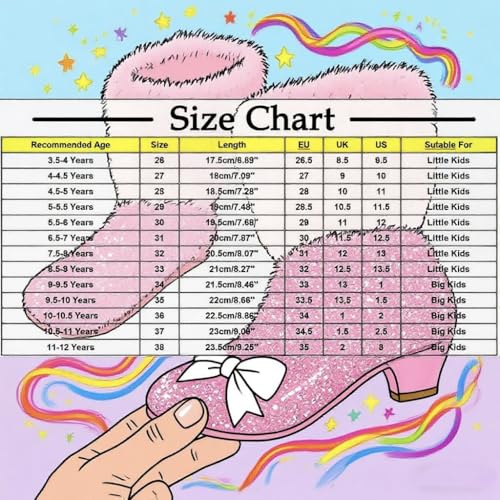 Girls' Glitter Ankle Boots,Fur Lined Winter Snow Boots,Chunky Heel Side Zipper Warm Booties For Kids 3-12 Years3