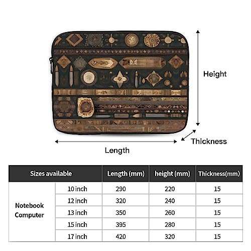 Bohemian Style Laptop Sleeve Case 15 Inch Suitable For Notebook Computer Tablet Traveling Carrying Simple Case4