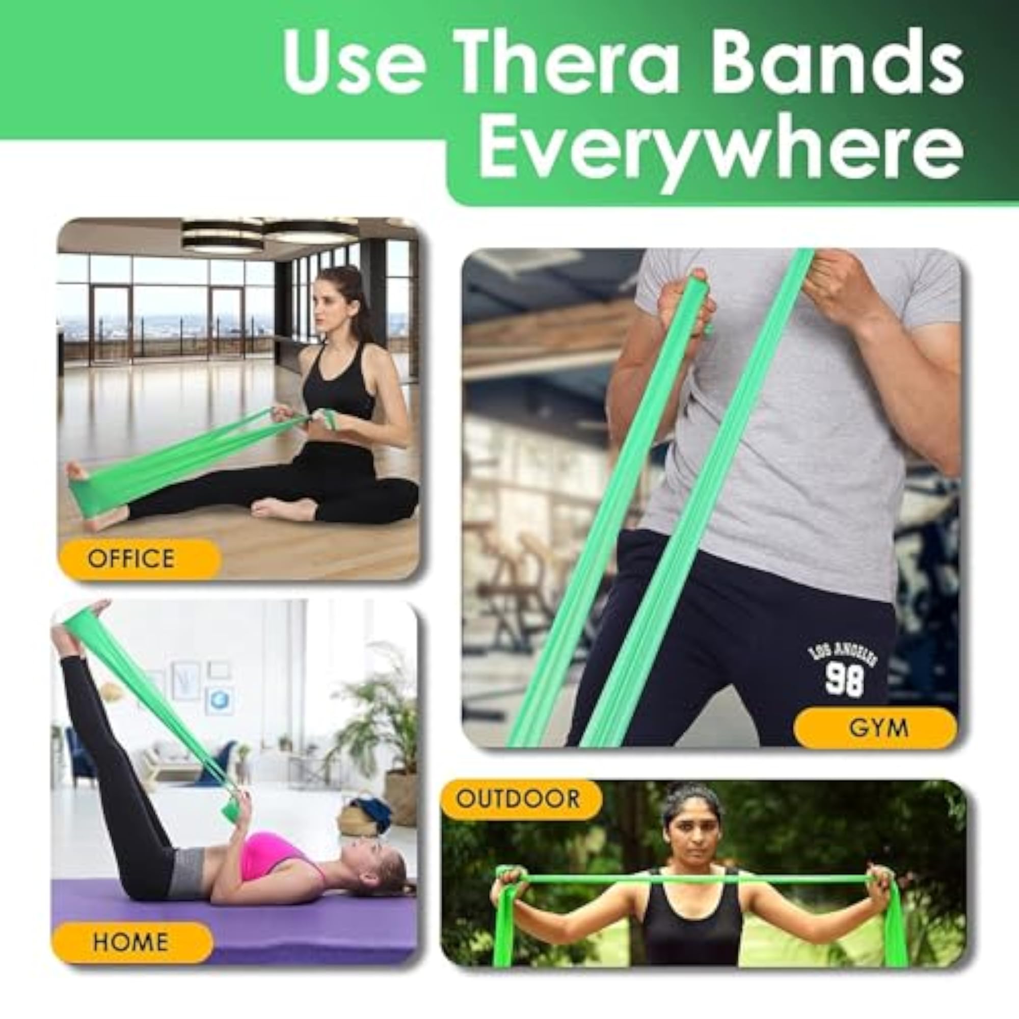 Acupressure Resistance Loop Bands, Elastic Exercise Bands
