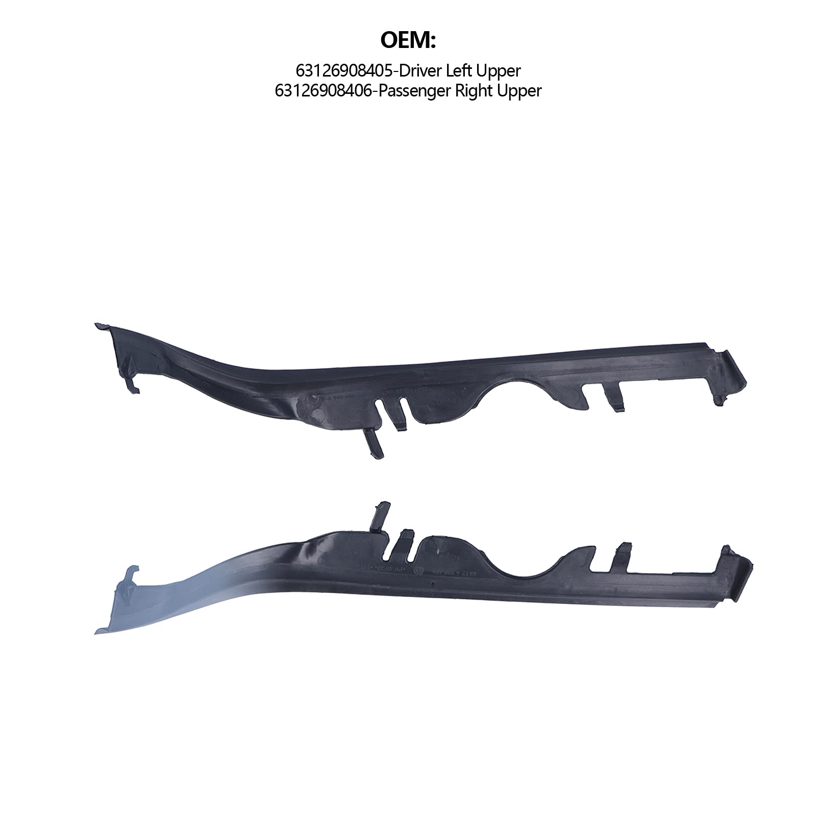 Paire de Bandes d'étanchéité pour Joints de Phares Supérieurs, pour Gauche Droite 525i 528i 530i 540i M5 E39