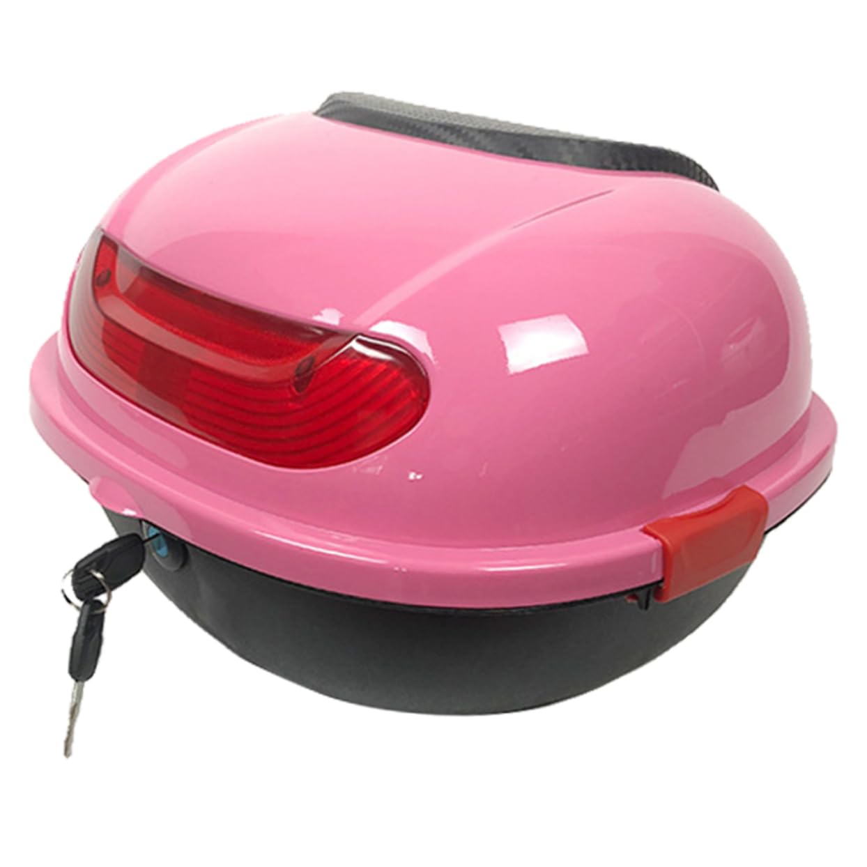 Motocicletta Top Box Rosa in Pp, Baule Posteriore per Viaggio
