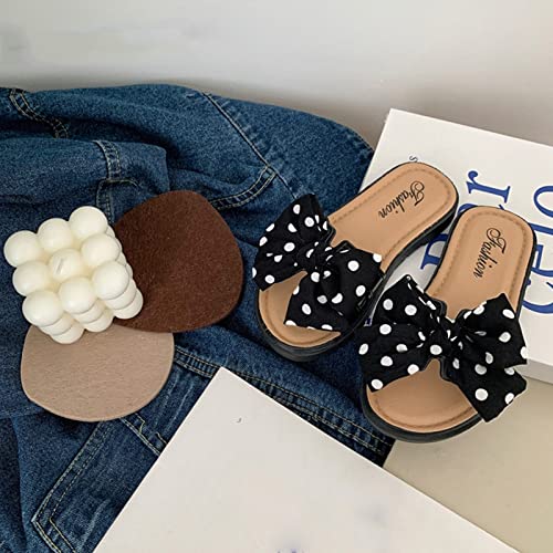 Toddler Little Kid Slides Sandals Girl Boy Slippers Non-Slip Shoes Beach Water Swim Indoor (Black, 10.5 Little Child) 5