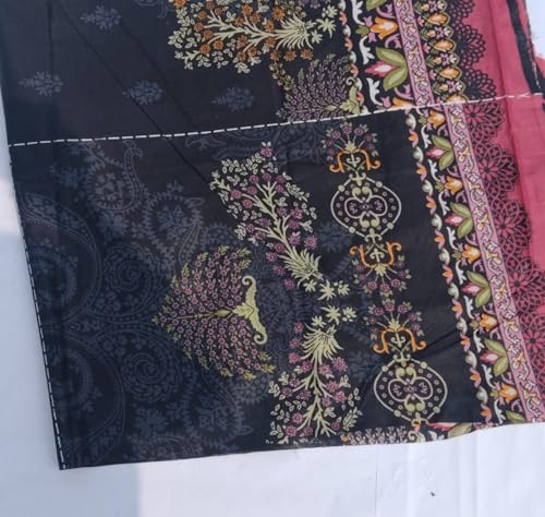 Image of SAMREEN TEXTILE Women's Cotton Floral Printed Unstitched Salwar Suit Dress Material With Dupatta