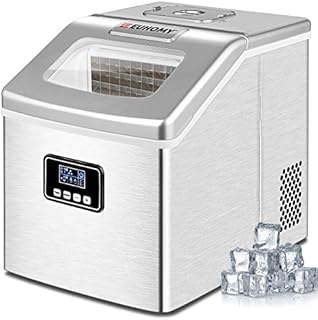 Euhomy Ice Maker Machine Countertop, 40Lbs/24H Auto Self-Cleaning, 24 pcs Ice Cube in