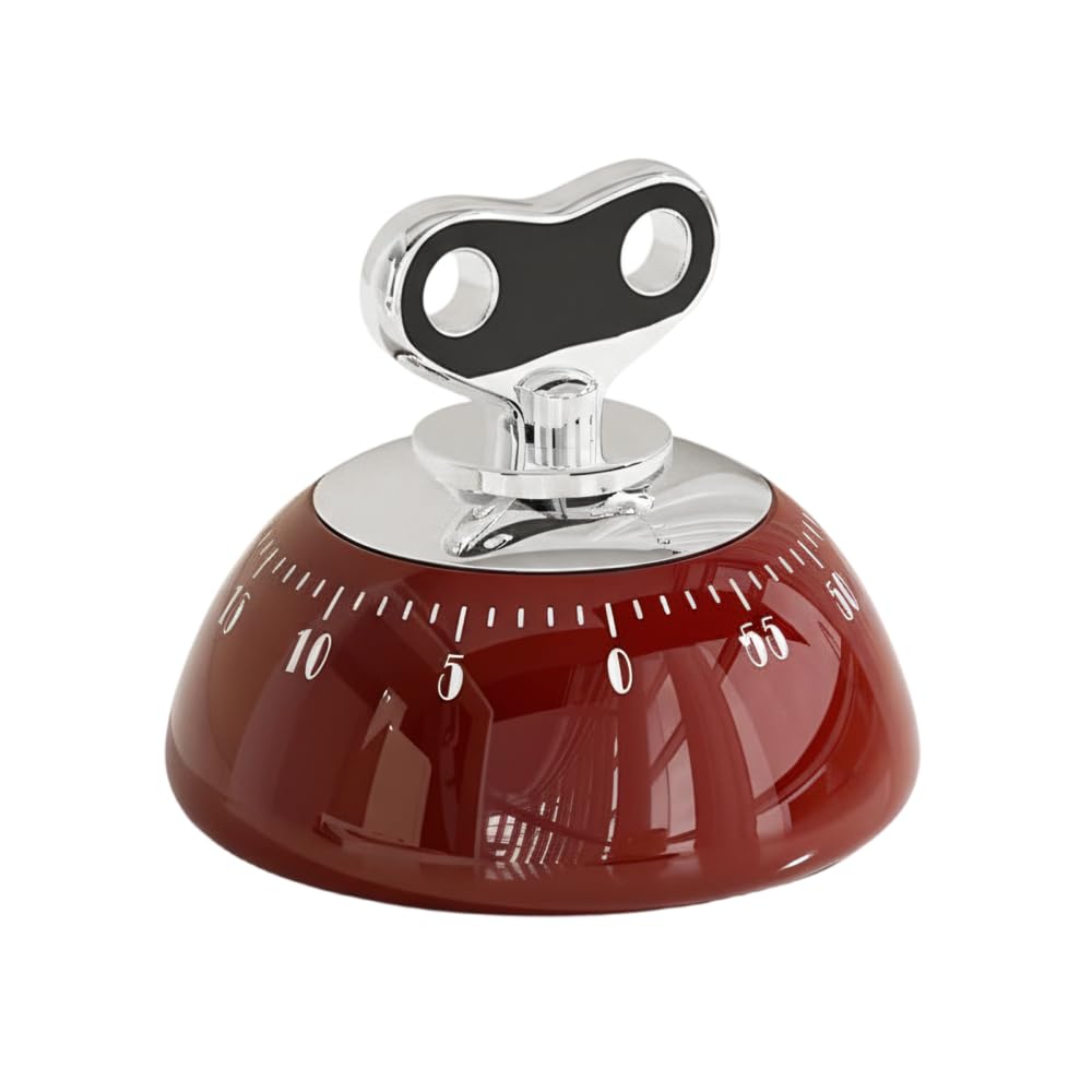 Mechanical Kitchen Timer, 60 Minute No Battery Manual Countdown Timer, Loud Ring Alarm Mechanical Timer with Strong Magnet for Cooking Baking