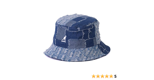 Amazon | [カンゴール] デニム パッチワーク バケットハット HAT 帽子