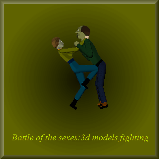 Battle of The Sex-s-:3D fighting models