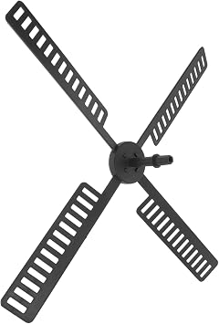 Garden Windmill Blades 1.18 Inch Plastic Wind Mill Accessories Replacement Waterproof Rotating Parts for Outdoor Solar Windmill