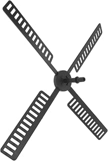 Garden Windmill Blades 1.18 Inch Plastic Wind Mill Accessories Replacement Waterproof Rotating Parts for Outdoor Solar Windmill