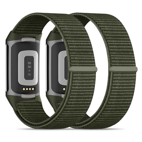 �i�C�����r���v�o���h 2�{�p�b�N Fitbit Charge 5/Fitbit Charge 6�Ή� �j�����p �X�|�[�c���[�N�A�E�g�����p�\�t�g�X�g���b�v���X�g�o���h�A�N�Z�T���[ Charge 6/5�t�B�b�g�l�X�g���b�J�[(5.9�C���`~7.8�C���`)