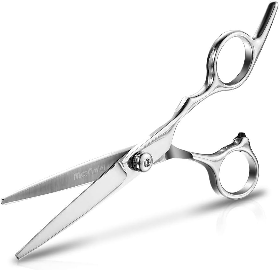 Hair Cutting Scissors Barber Scissors - Professional 6.5 Inches Stainless Steel Razor Edge Hair Shears for Women Men Salon Home