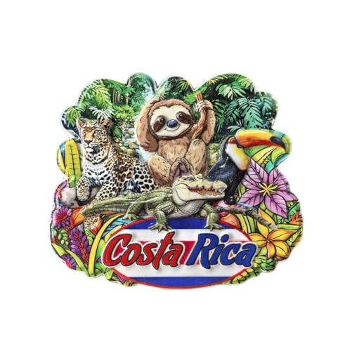 Imán decorativo de resina Costa Rica 3D para nevera
