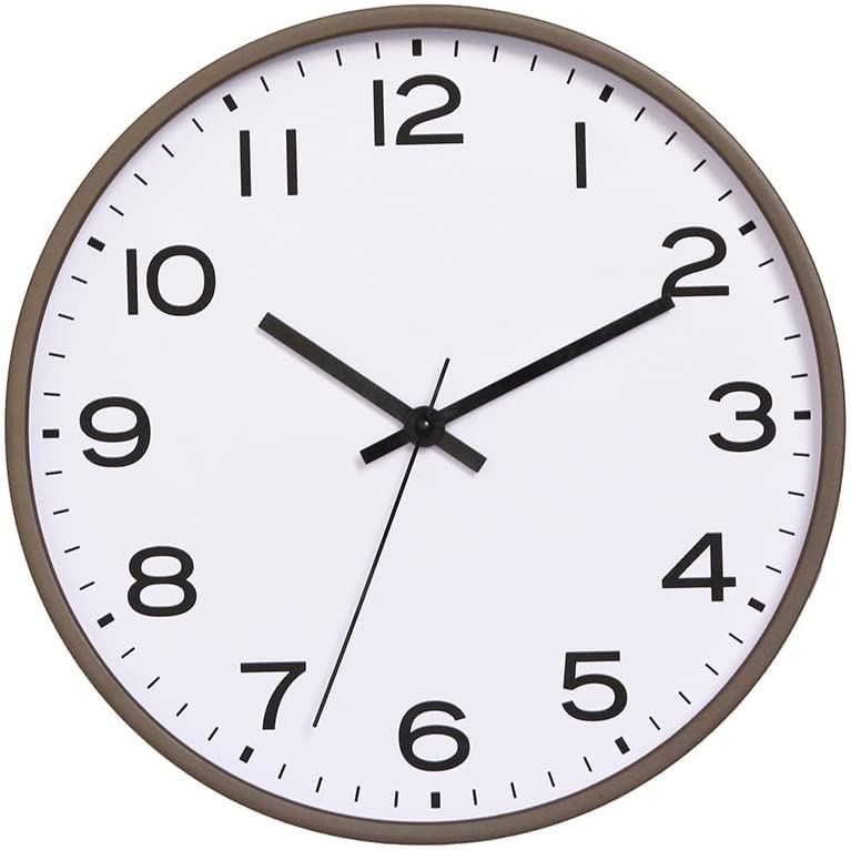 Horloge murale de salle d'étude en verre pour ambiance librairie