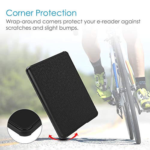 Image of Fintie Slimshell Case for 6 inch Kindle Paperwhite (10th Generation, 2018 Release) - Premium Lightweight PU Leather Cover with Auto Sleep /Wake for Amazon Kindle Paperwhite E-Reader, Black