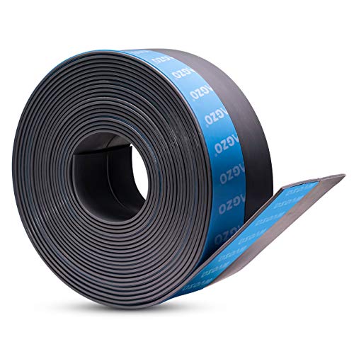 MAGZO New Upgrade Weather Stripping, 2 Inch Width Door Bottom Seal and Door Seal Strip Adhesive Draft Stopper Door Gap Seal Sweep-20 Ft Length (Gray)