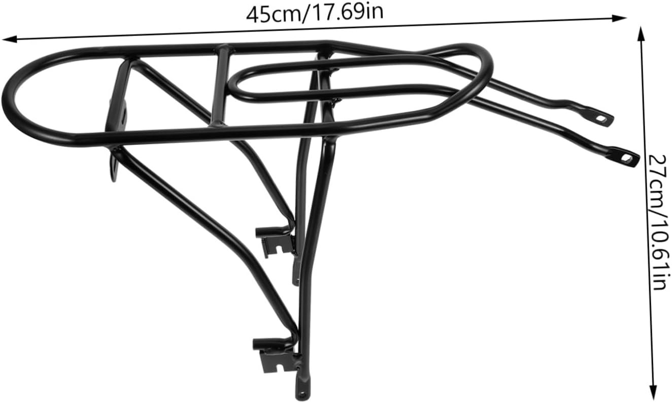 YARNOW Bicycle Rear Rack Hanging Carrier for Folding Bike Rear Seat Frame Stable Brace