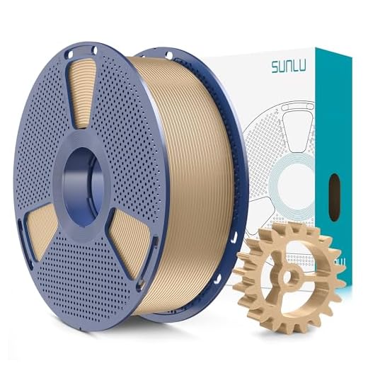 SUNLU PLA+2.0 Filamento, Filamento PLA Plus di Aggiornamento per stampante 3D, Filamento 3D ad alta Resistenza, Bobina da 1kg, Rovere(Legno)