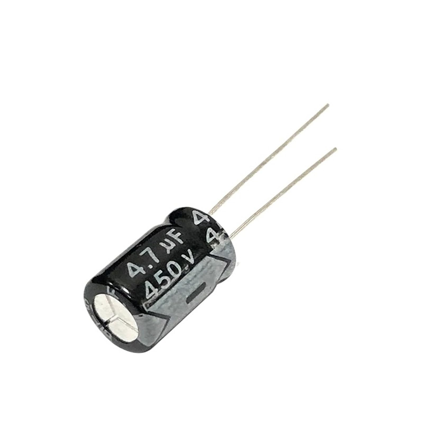 Condensateur électrolytique 450V 4.7UF anti parasite électrique 8x12