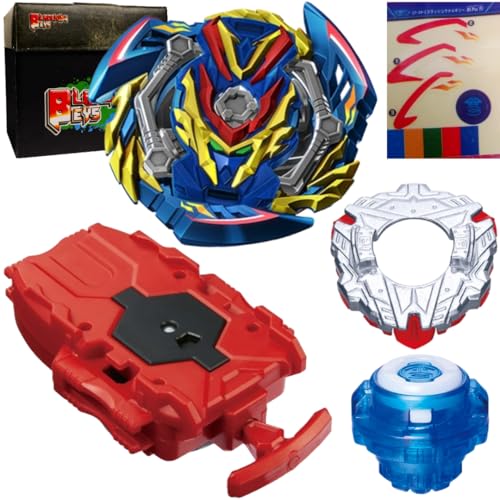 Image of String Launcher Set- B134 Slash' Valkyrie Blitz' Power Retsu + 1 Way String Launcher + Toy Storage Box