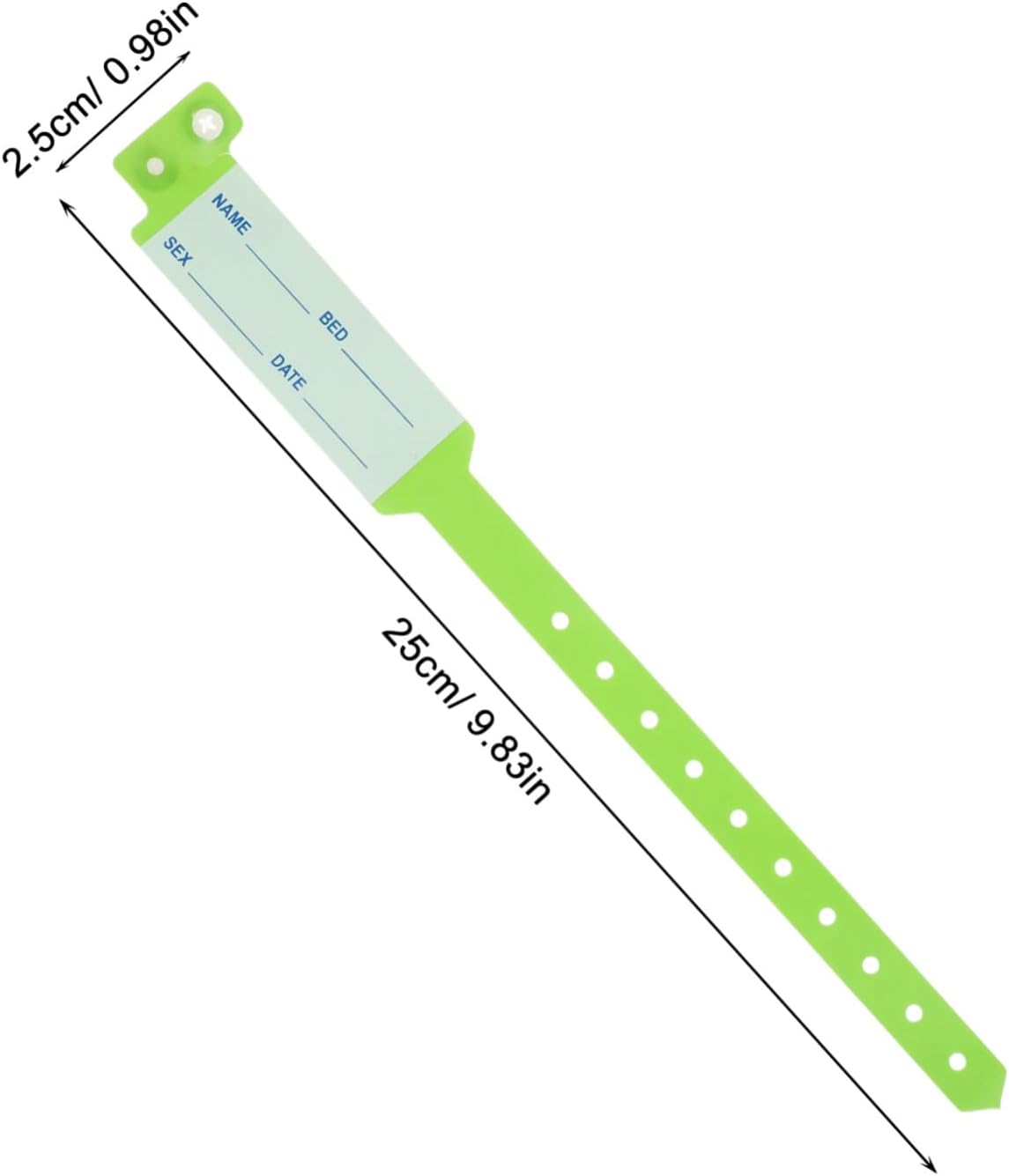 OSALADI 100pcs Wristbands for Hospital Patient Identification, PVC Material, Resistant to Stains, Comfortable Wearing Experience, Suitable for Elderly and Adults in Emergency Situations