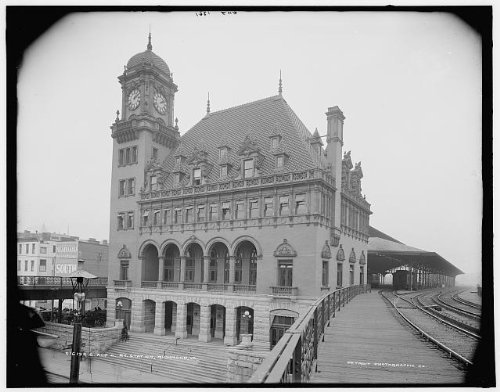 Infinite Photographs Photo : Gare de CO, Trains, Train, Richmond, Virginie, VA, Detroit Publication, 1900 Cover