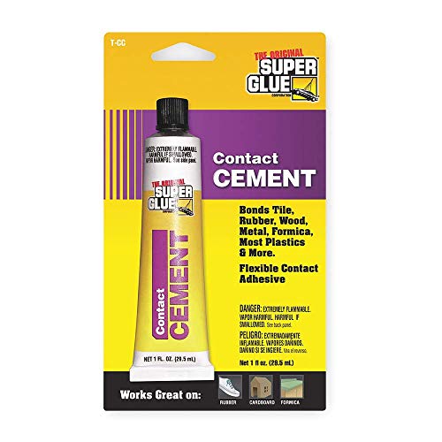 Super Glue Contact Cement, Acrylic, 1 Oz Tube, Clear (4 Pack) miniatura 1
