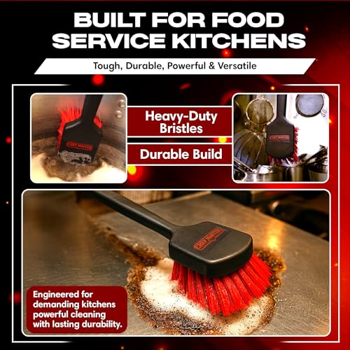 20\" Deep Fryer Cleaning Brush by FryOilSaver Co., Up to 425F High Heat Resistant Pot Cleaning Brush for Kitchen Deep Fryers, Griddle, Grills, Ovens & Waffle Maker for Food Service & Restaurant - 90049 - Thumbnail 5