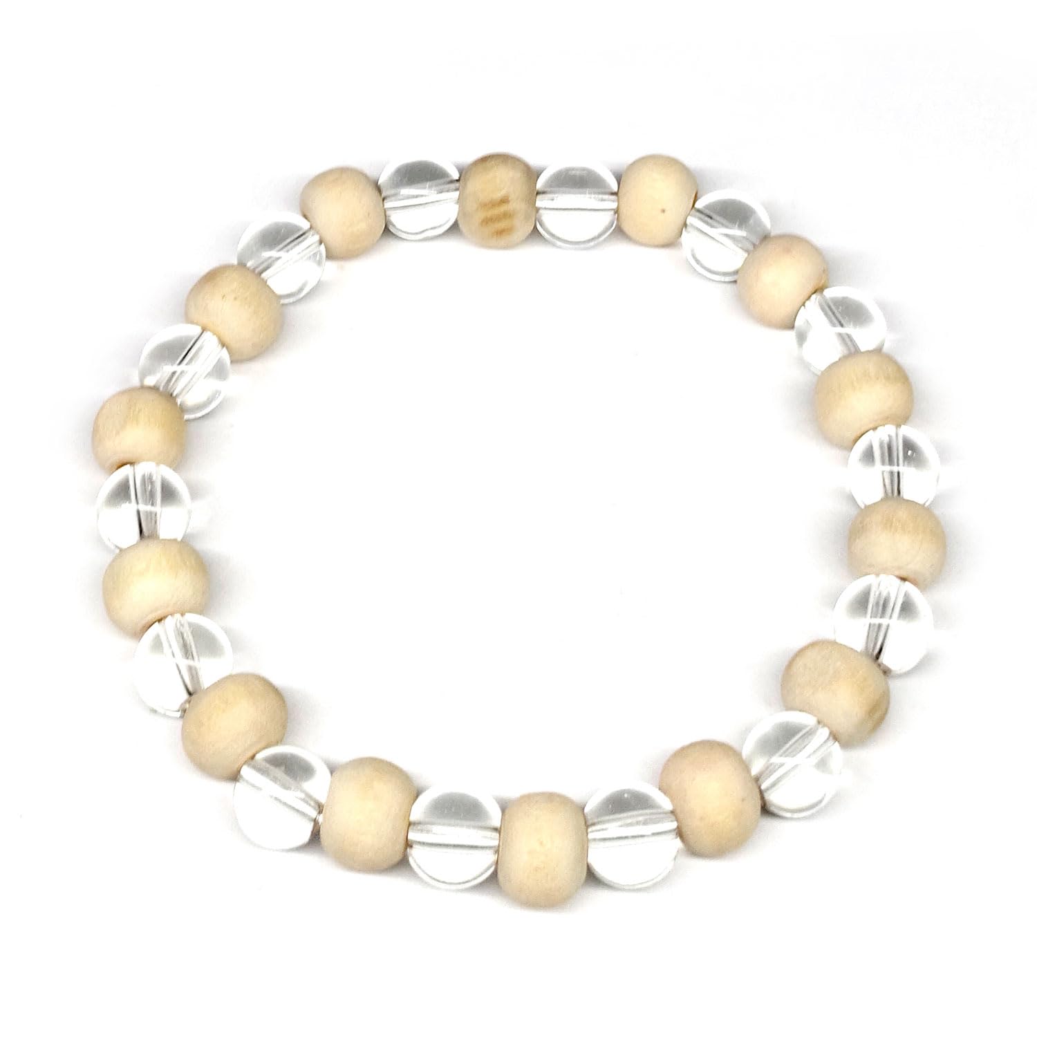 DAIVYA WELLNESS Jewellery Bracelet for Women and Men - Clear Quartz with Tulsi Beads Healing Bracelet Reiki Chakra Crystal Healing Feng Shui Natural Gem Stone| Multi Color Beads | Fashion Jewellery (B0C9D7MVDQ) Amazon Price History, Amazon Price Tracker
