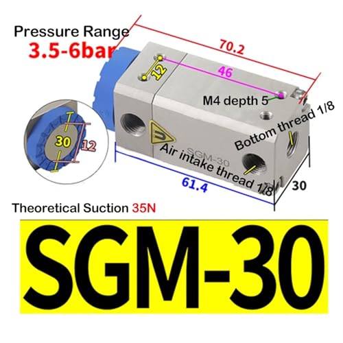 Cylindre à disque magnétique permanent SGM-30 en acier industriel