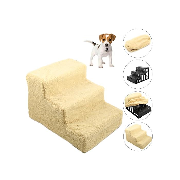PetHot Dogs Steps Pet Stairs 3 Steps Cat Easy Climb Stairs Car - Image 8