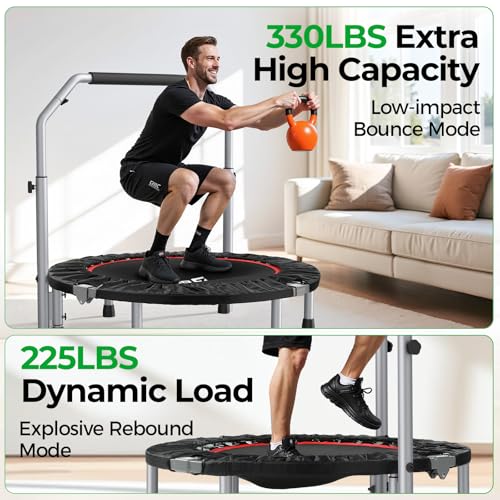 Image of BCAN SP2 40 /48 inch Foldable Mini Rebounder Trampoline for Adults |FED Fitness