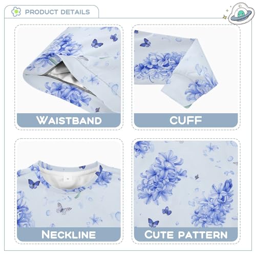 JUNZAN Safari Hyacinths Silver Kids Girls Sweatshirt Hoodie Crewneck Sweatshirts for Boys Party 4T3