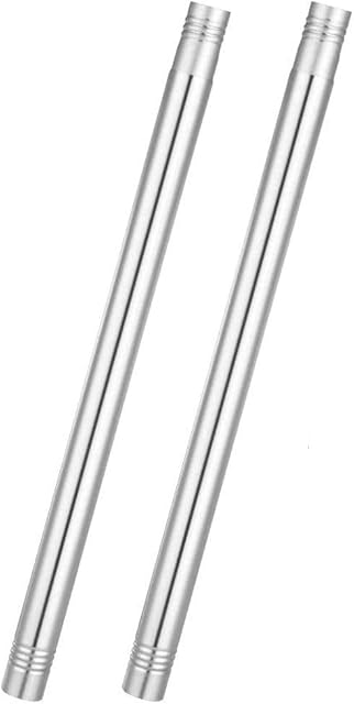 DIIG 1FT Stainless Steel Extension Rod for 1 Inch Diameter RodSuitable for Extension of Stainless Steel Splicing flagpole and Curtain RodSilver 2 Pack