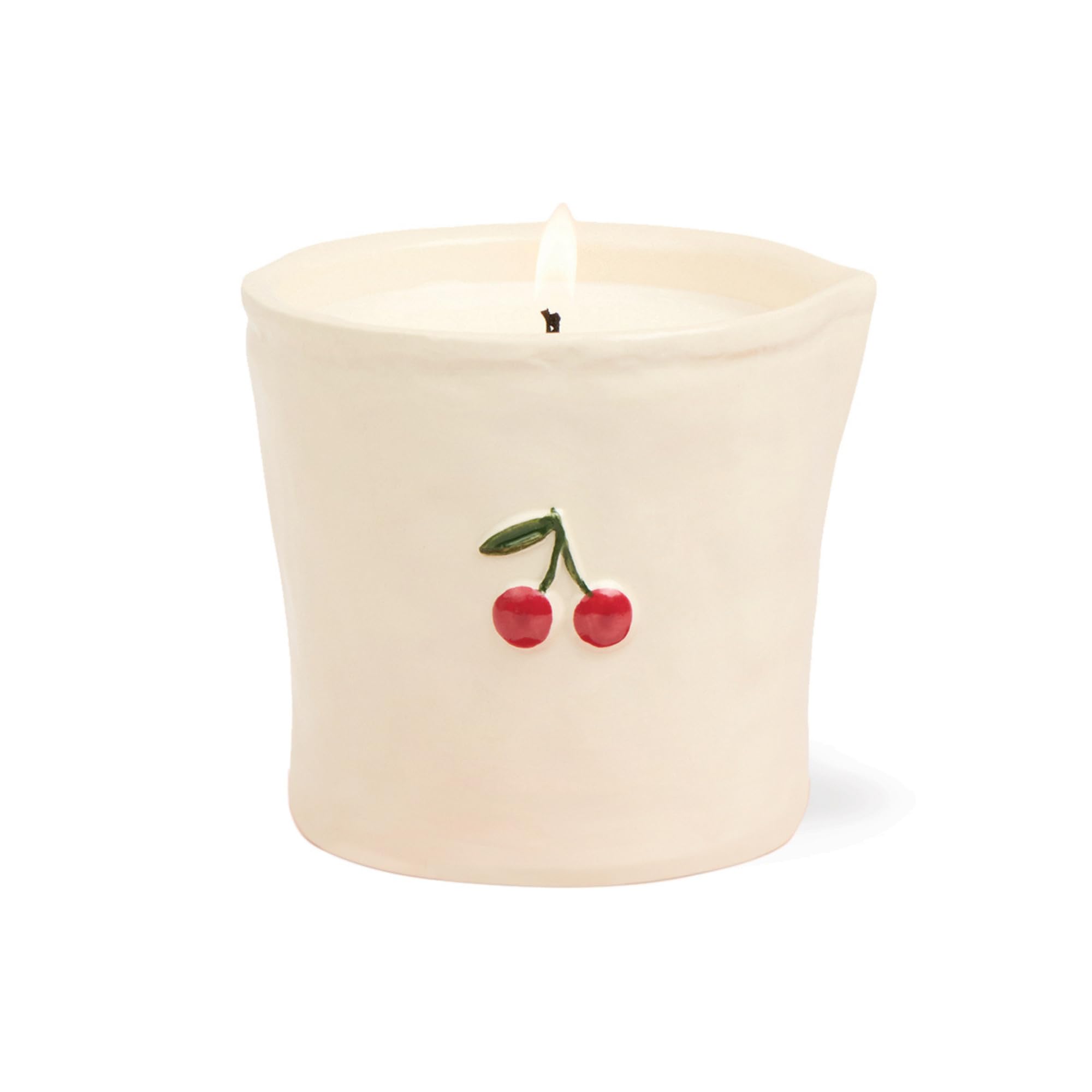 Paddywax Bistro Range Ceramic Candle - Smoked Cherry with Vanilla & Patchouli Scent, 8 oz Soy Wax