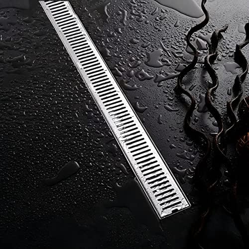 CARNIVAL Linear/Vertical Shower Water Drain Channel 36 inch Long | Floor Drainer for Bathroom ...
