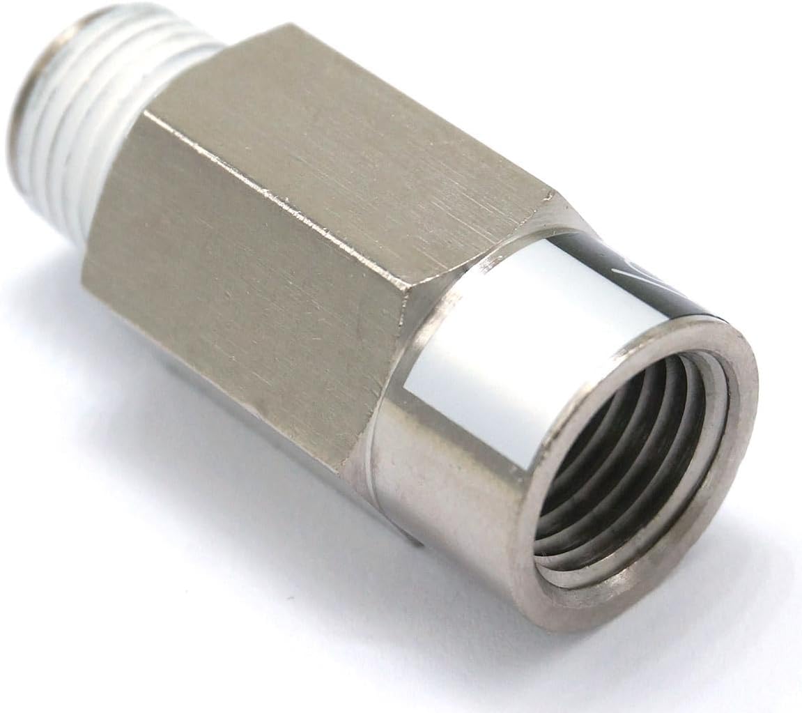 G1/10.2 cm AKB02B-02S ブッシングタイプ 逆止弁 メスから雄ねじへの流れ方向 OROAOBOMT