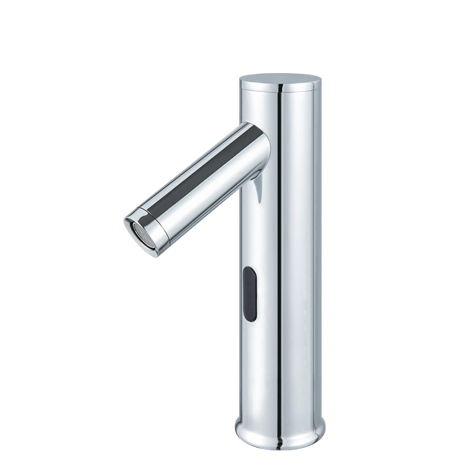ZYCHSJXA Touchless Basin Tap Chrome Bathroom Sink Taps Mixers Infrared Hot and Cold Water Mixer Sensor Faucet,Middle
