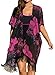 Youngbox Chiffon Swimsuit Cover Up Floral Beach Dresses Tunic