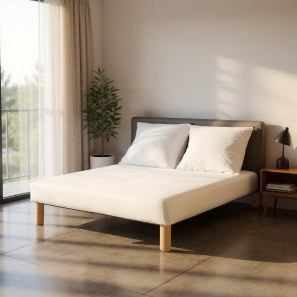 Sommier Doudou .Blanc(160x200cm) Fabrication Francaise.Pieds Offert.