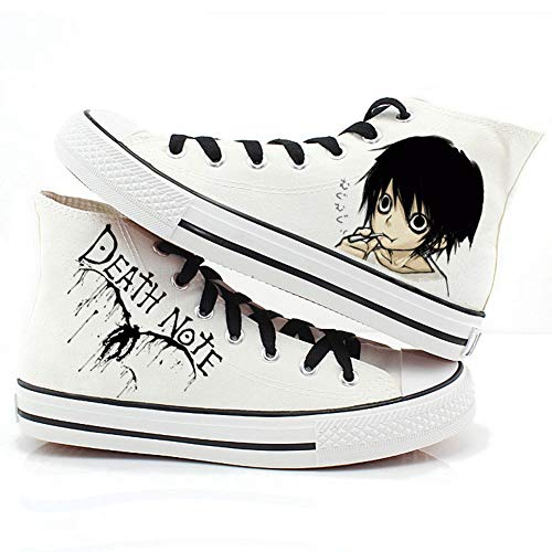 Csqw Death Note High Gang Zapatillas de Lona para Zapatillas de Deporte Unisex para niños y...