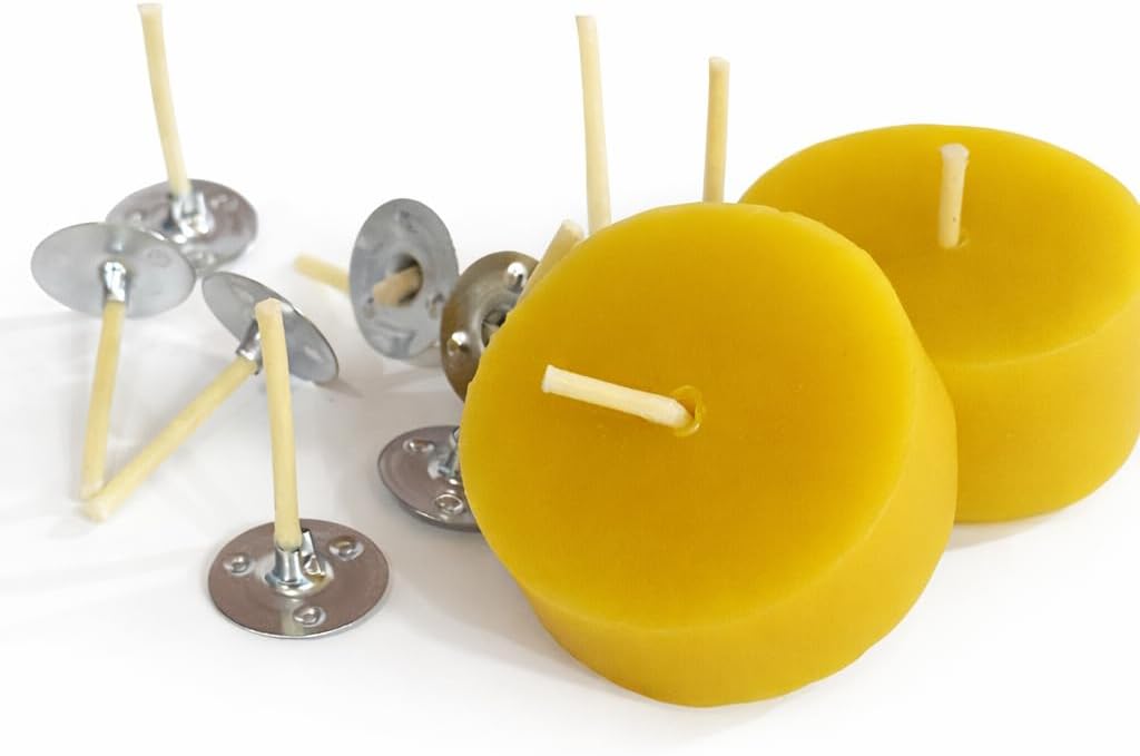 Pabilos para Velas Tealight 100 Unidades #2/0 Algodón Recubiertos de Cera miniatura 3
