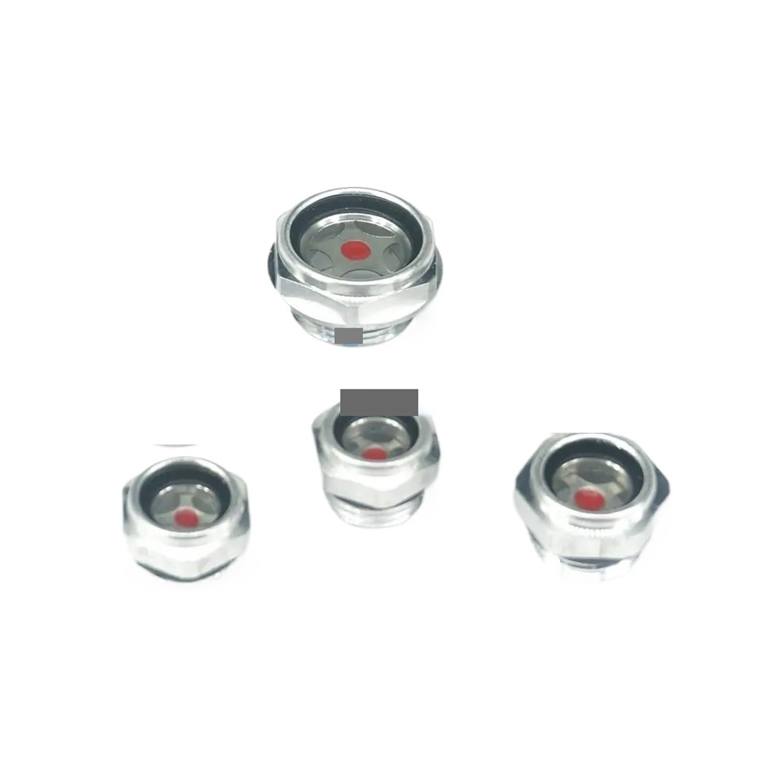 PKNVKZIDK 1PC M60x2 Male Aluminum Oil Level Sight Glass Window Hex Head