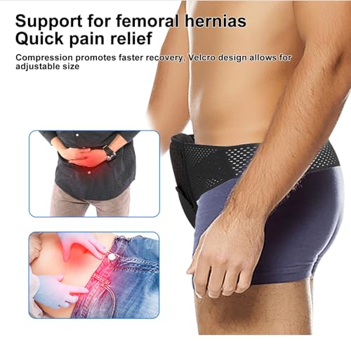 Faja de soporte para hernia inguinal médica ajustable miniatura 4