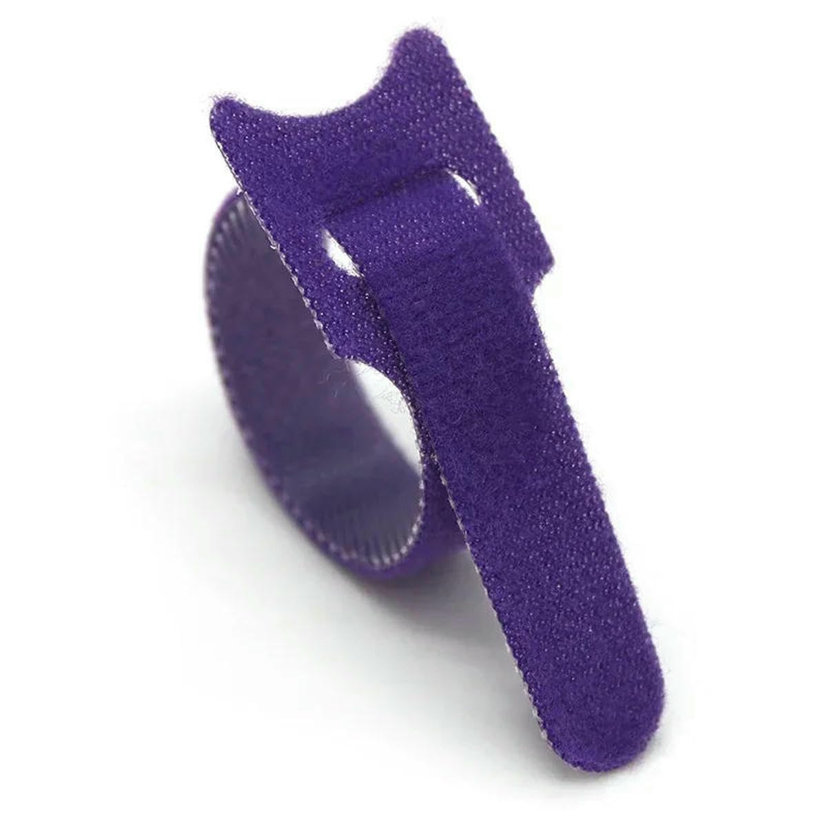 Bsguz Purple Releasable Cable Ties Wire Organizer Black 15 20 25 30Cm Nylon Hook Loop Straps Wrap Zip Bundle Bandage Tie Fastening-250Mm X 100Pcs