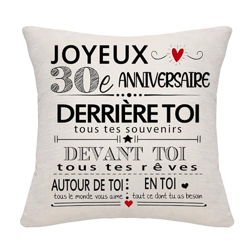 Bommex 30e Anniversaire Cadeaux d'inspiration pour 30 Ans Fille Fils Copain épouse Mari sœur frère Amis Cousins Joyeux Anniversaire Cadeaux d'inspiration(30)