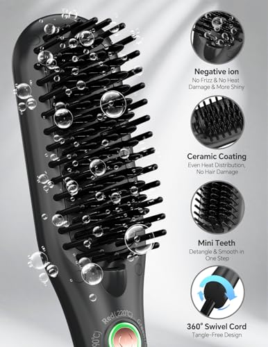 Ceramic mini Hair Straightening Brush - image 4