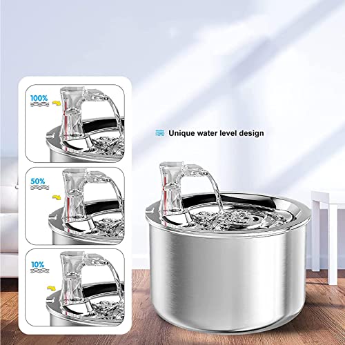 Dispensador de Agua para Gatos en Acero Inoxidable miniatura 3