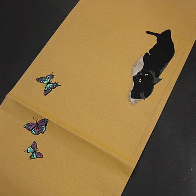 新品　西陣織袋帯　黒ねこ【綿芯御仕立付】ねこ好きの方に！ Amazon.co.jp: 西陣織袋帯 黒ねこ綿芯御仕立付ねこ好き方に